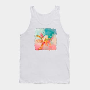 Unicorn and palm tree Tank Top